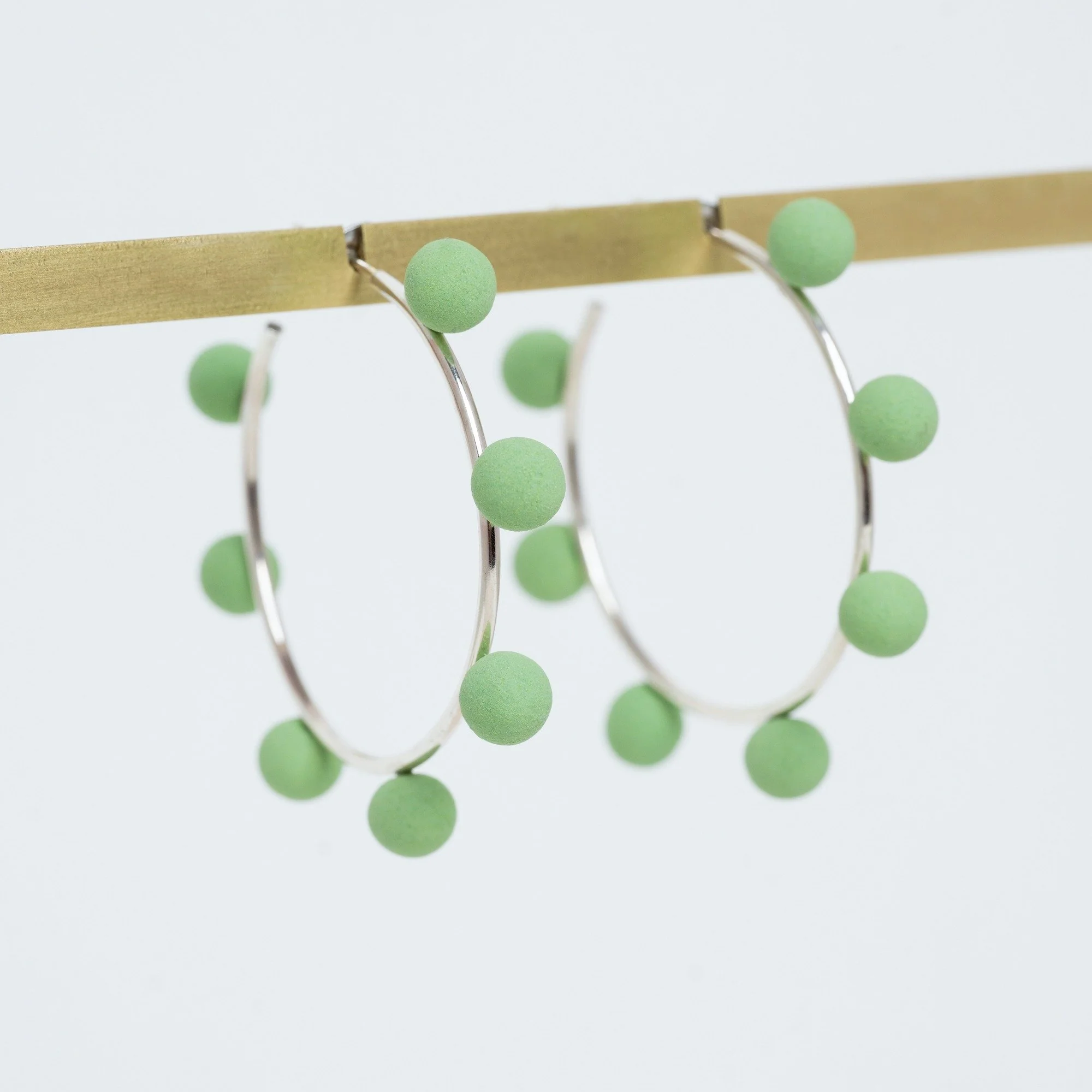 Dot Dot Hoop Earrings - Image 3