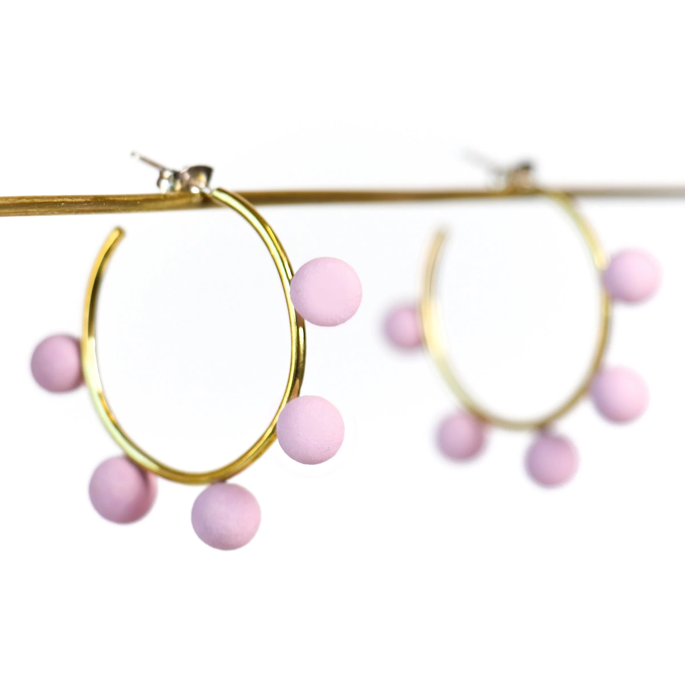 Dot Dot Hoop Earrings - Image 5