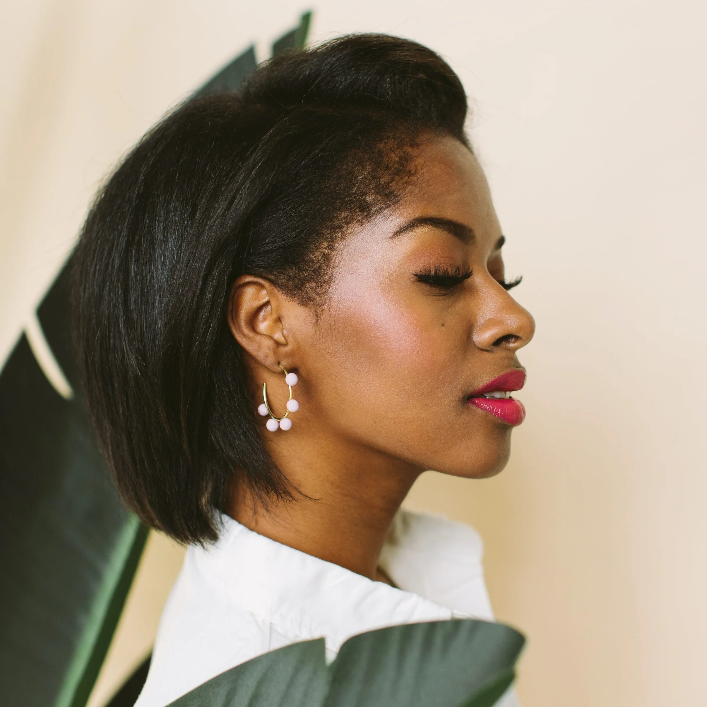 Dot Dot Hoop Earrings - Image 6