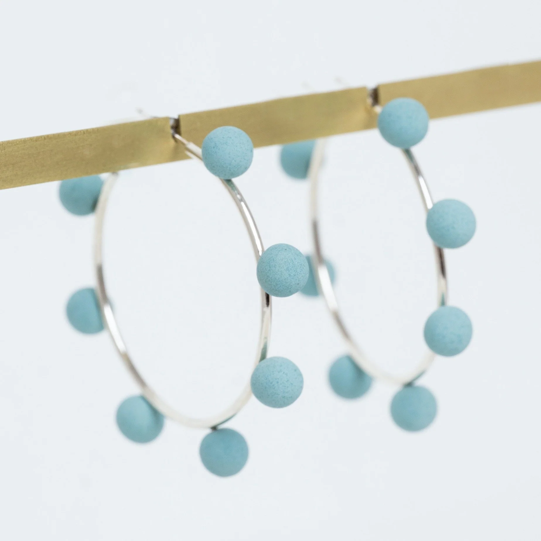 Dot Dot Hoop Earrings - Image 7