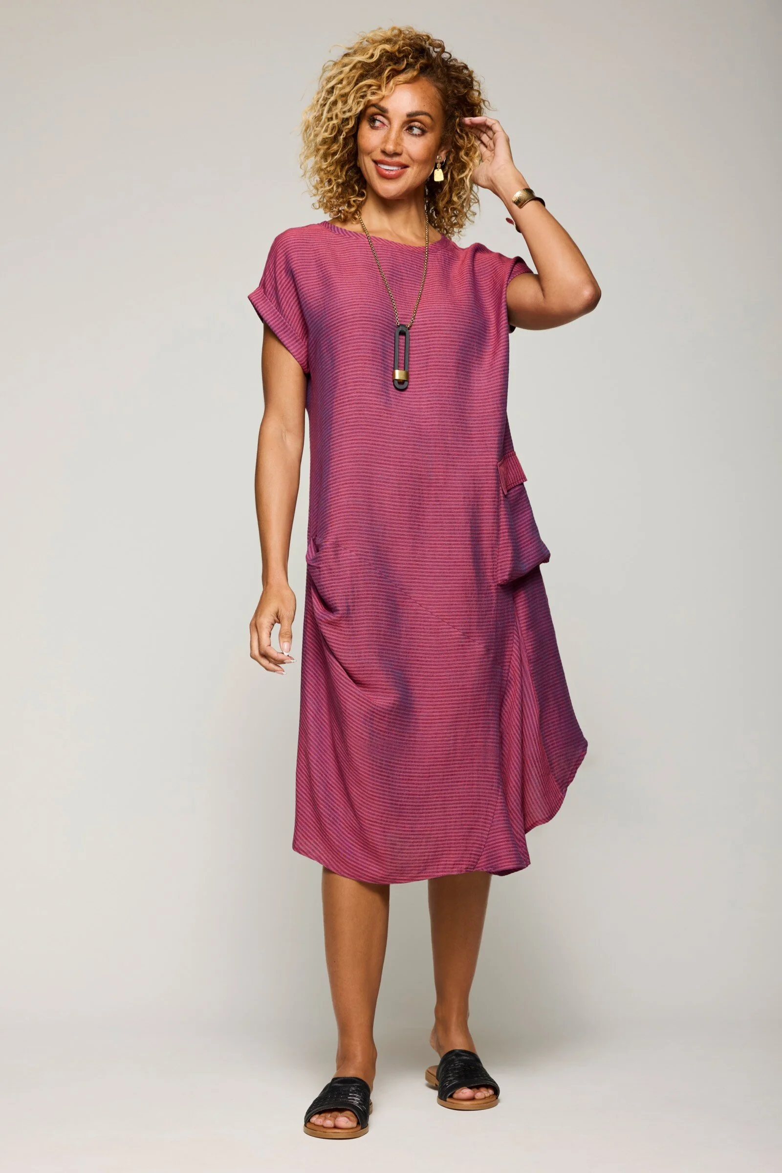 Tonal Pocket Dress - Image 3