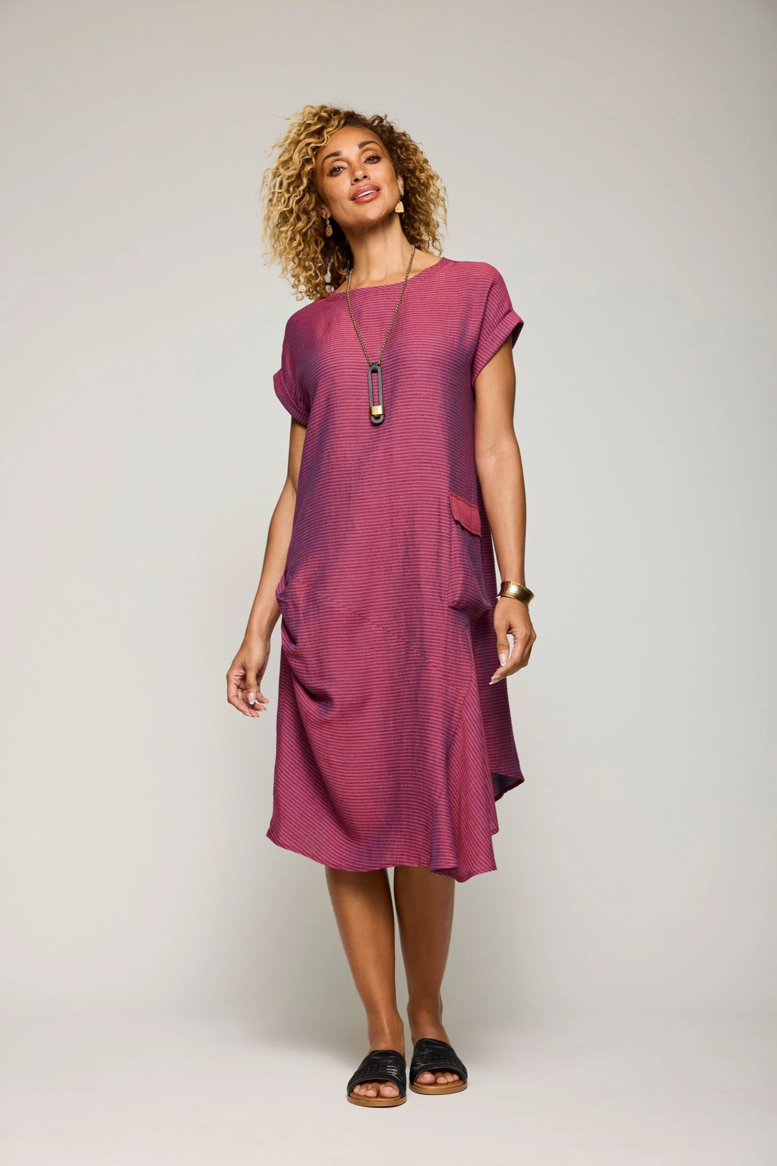 Tonal Pocket Dress - Image 4