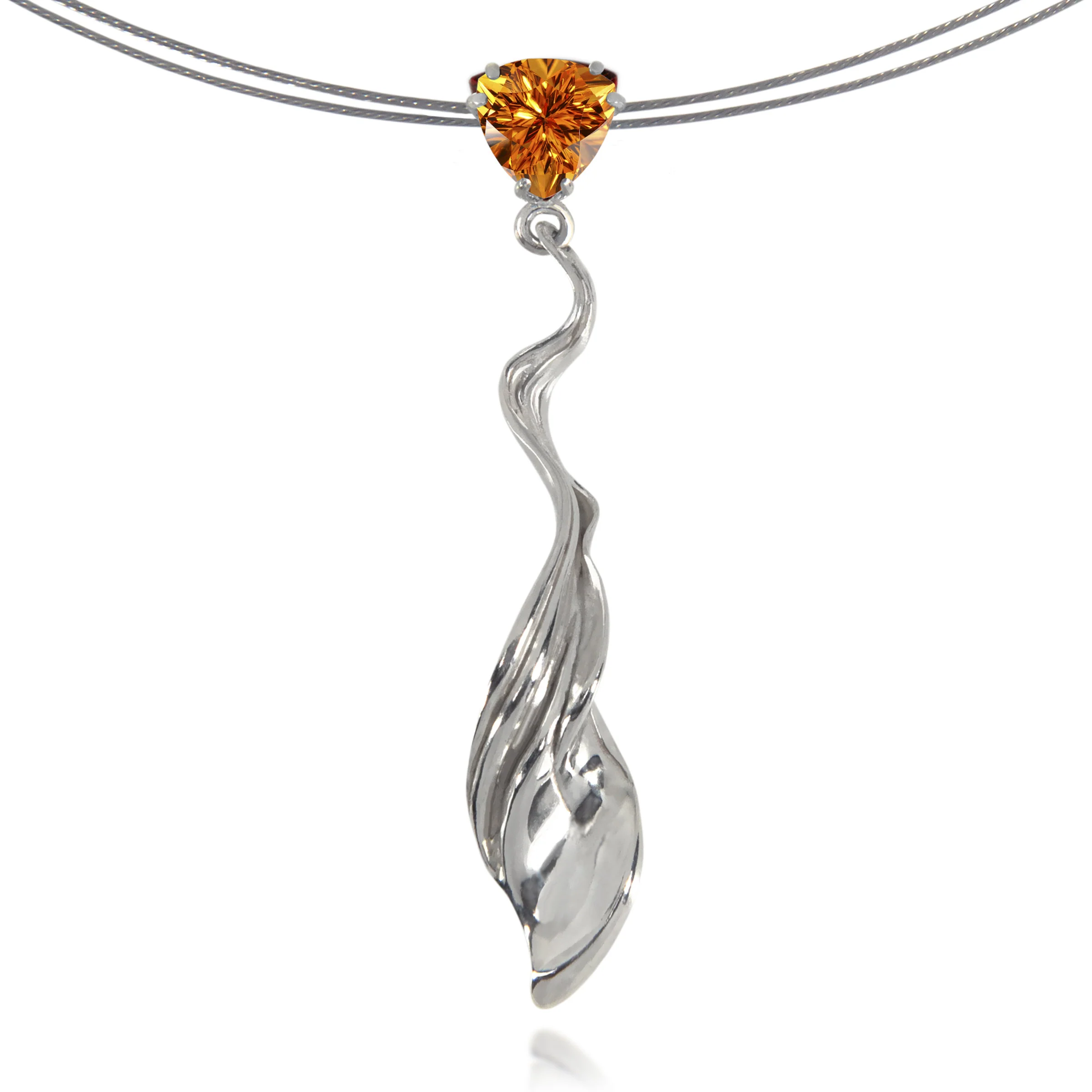 White Gold Languor of Existence Necklace - Image 3