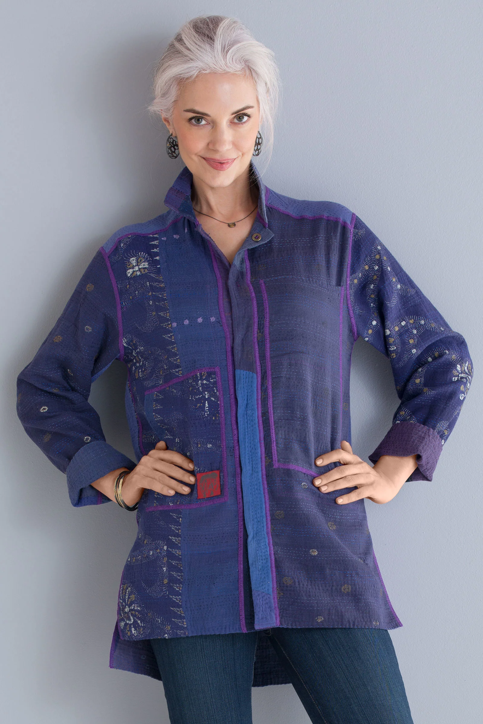 Pieced Shirt Jacket - Image 4