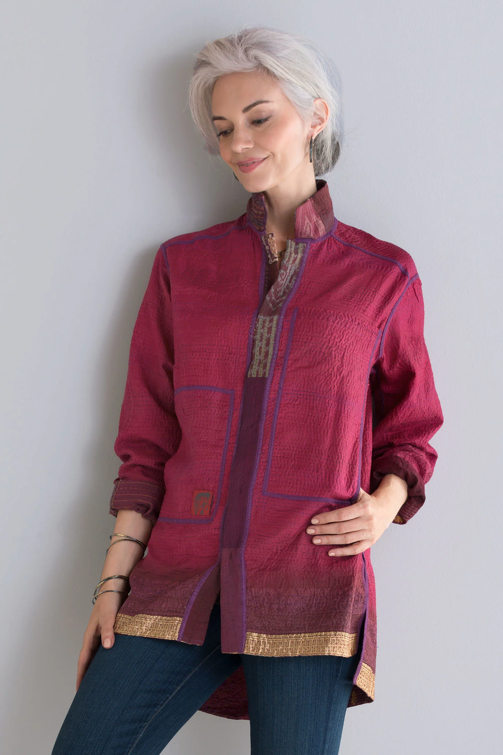 Pieced Shirt Jacket - Image 7